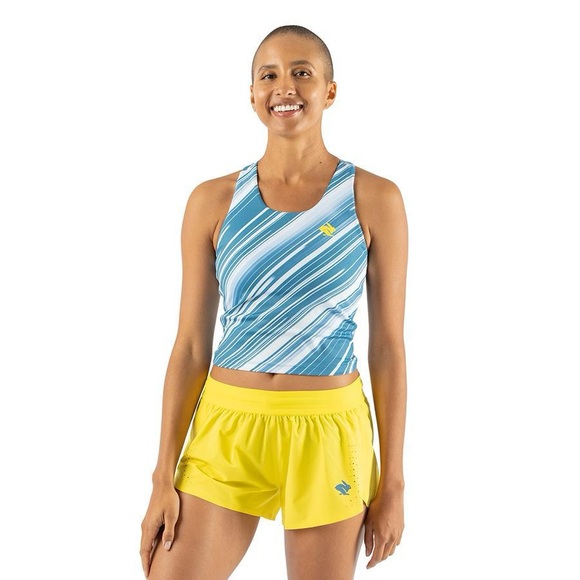 Rabbit Running Crusher Crop Race Tank Top Size M - Picture 1 of 5